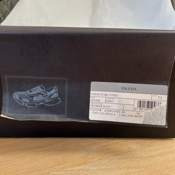 New with tags. Prada Cloudbust Air black sneakers - Picture 7 of 11